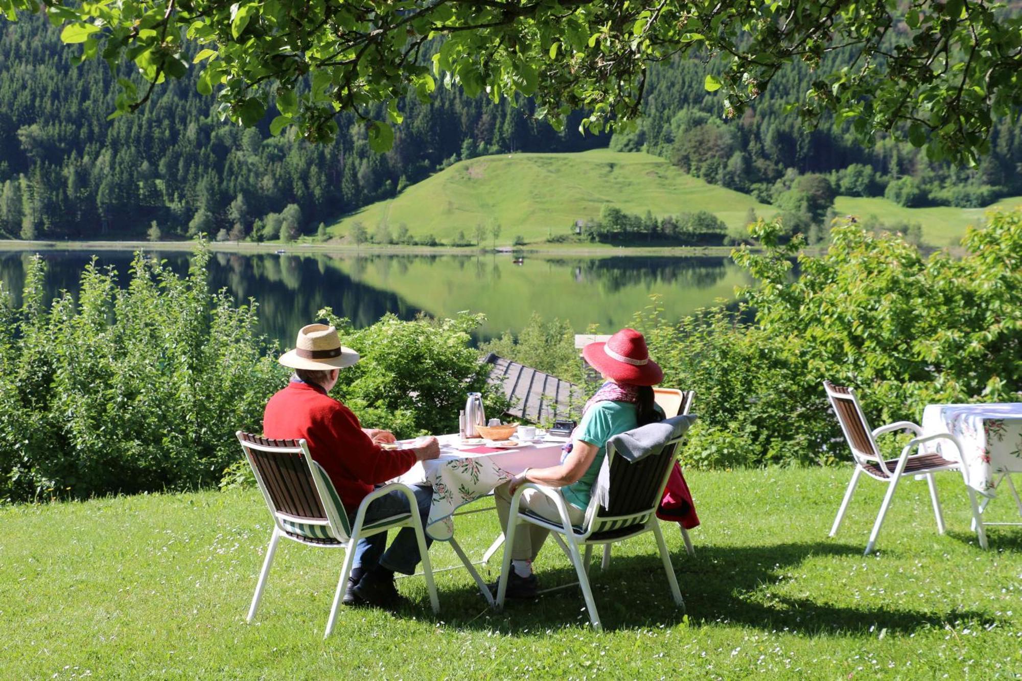 Ferienhof Obergasser Und Bergblick Weissensee Eksteriør bilde